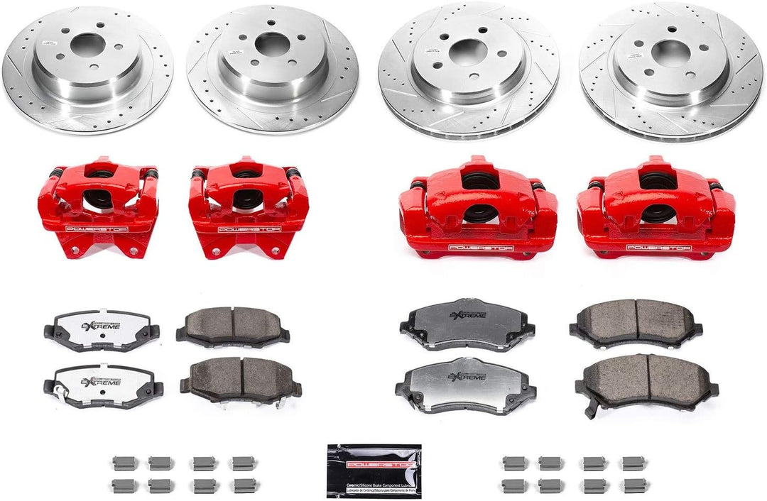 Power Stop Big Brake Kit – Front & Rear for Jeep Wrangler JK BBK-JK-002R