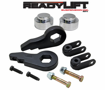 ReadyLIFT Suspension RLS - 2.5 Front with 1.0 Rear SST Lift Kit with Front Shock Extensions – Chevrolet GMC Avalanche Tahoe Suburban Yukon XI Escalade 2000–2006