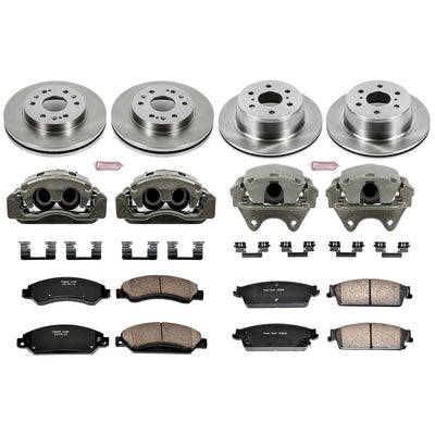 PowerStop KCOE2068 - OE Stock Replacement Brake Pad, Rotor and Caliper Kit