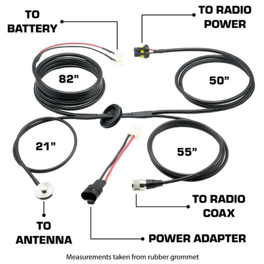 Rugged Radios JP1 Jeep GMRS Radio Kit – GMR25 Waterproof Mobile | RRPJP1-GMR25